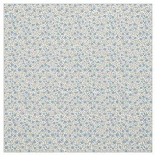 Sophisticated 1940er Jahre Dusty Blue Rosebud Vint Stoff