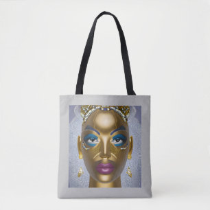 Sophisticated African Beauty: Schwarzer Historienm Tasche