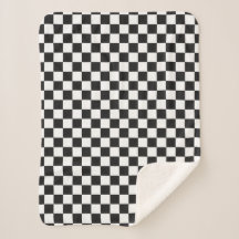 Sophisticated Black and White Checkered Pattern