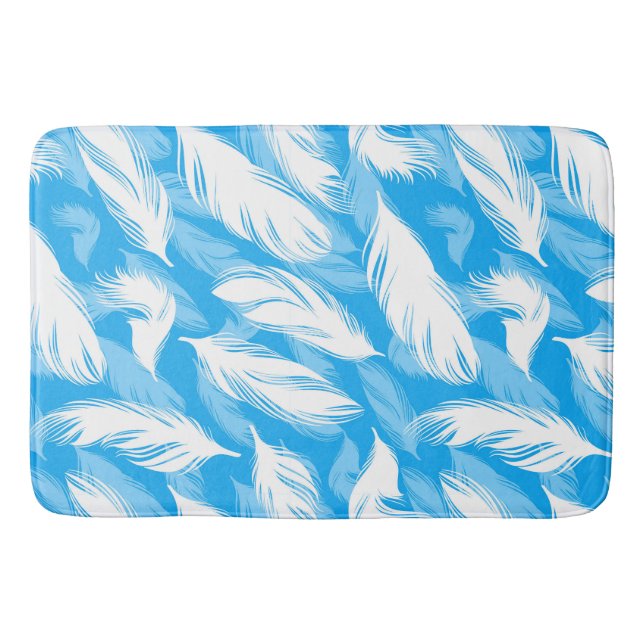 Sophisticated Feather Design Badematte (Vorderseite)