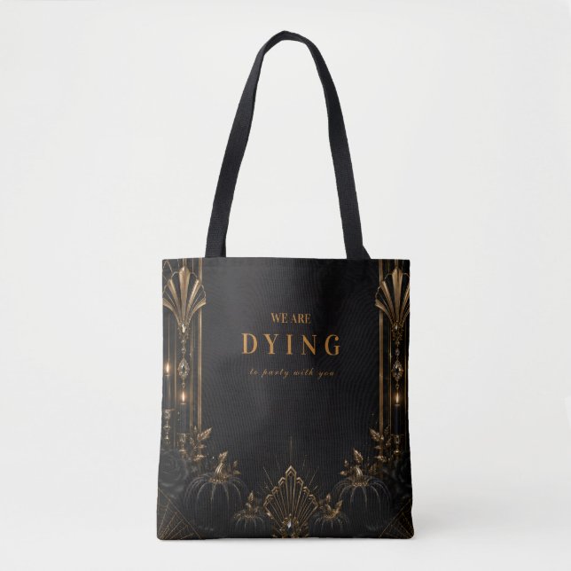 Sophisticated Glam Halloween Tasche (Vorderseite)