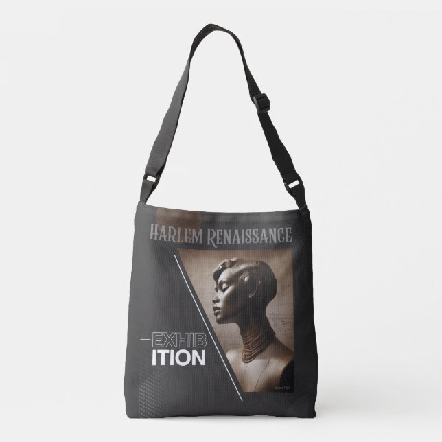 Sophisticated Harlem Renaissance Exhibition Tragetaschen Mit Langen Trägern (Rückseite)