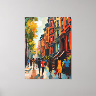 Sophisticated Harlem Renaissance Straße Leinwanddruck