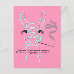 Sophisticated Llama Postkarte
