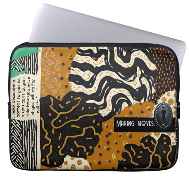 Sophisticated Luxury African Asian Caribbean Laptopschutzhülle (Vorderseite)