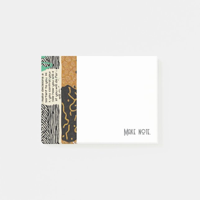 Sophisticated Luxury African Asian Caribbean Post-it Klebezettel (Vorderseite)
