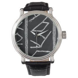Sophisticated Luxury African Caribbean Mudcloth Armbanduhr