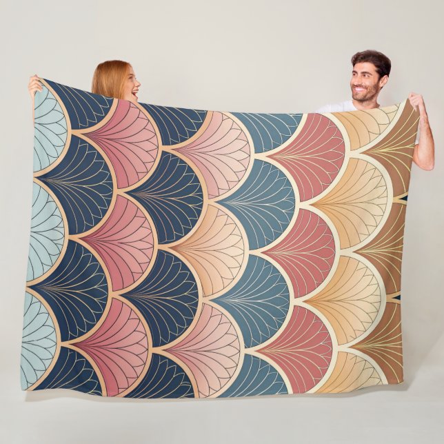 Sophisticated Modern Abstract Seamless Pattern  Fleecedecke (Beispiel)