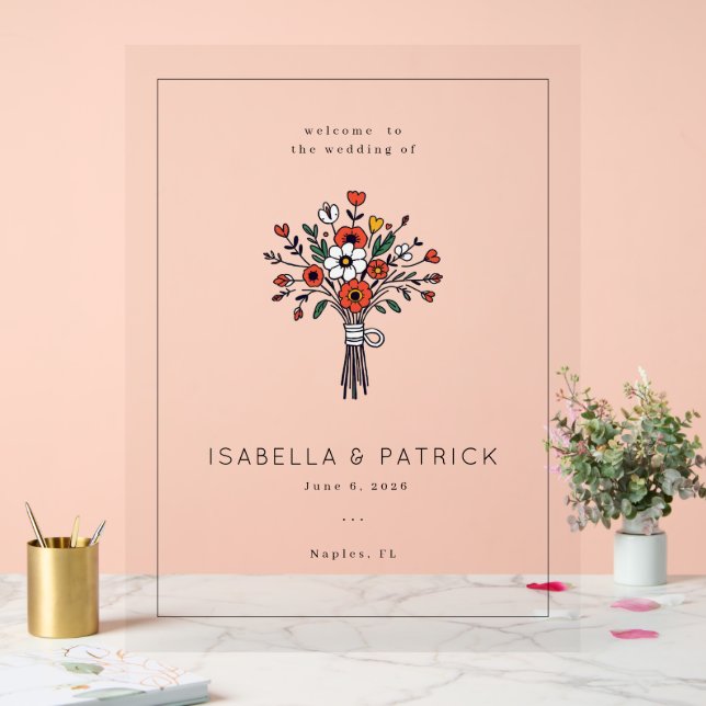 Sophisticated Red Floral Bouquet (Mariage)