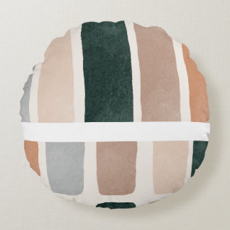 Sophisticated Soul Multicolor Rundes Kissen