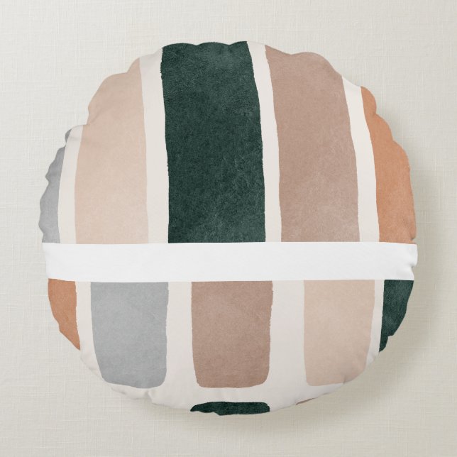 Sophisticated Soul Multicolor Rundes Kissen (Vorderseite)