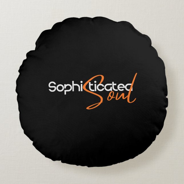 Sophisticated Soul    Rundes Kissen (Vorderseite)