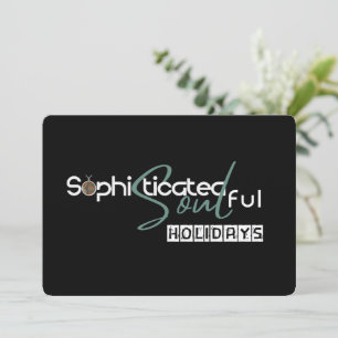 Sophisticated Soulful Feiertage Feiertagskarte