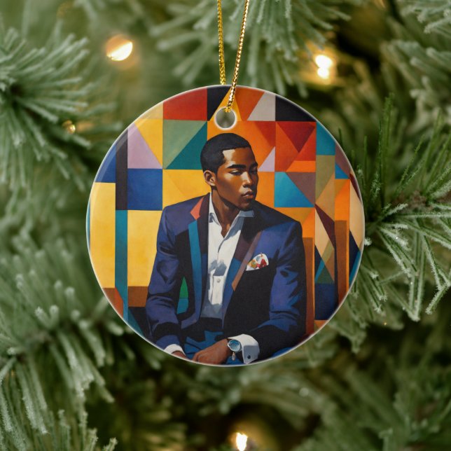 Sophisticated Soulful Holidays    Keramik Ornament (Baum)