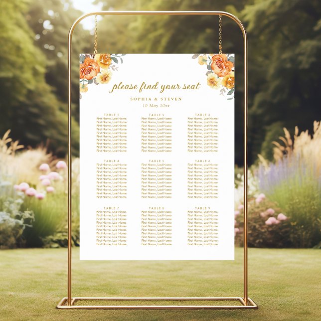 Sophisticated spring wedding with orange blossoms poster (Von Creator hochgeladen)