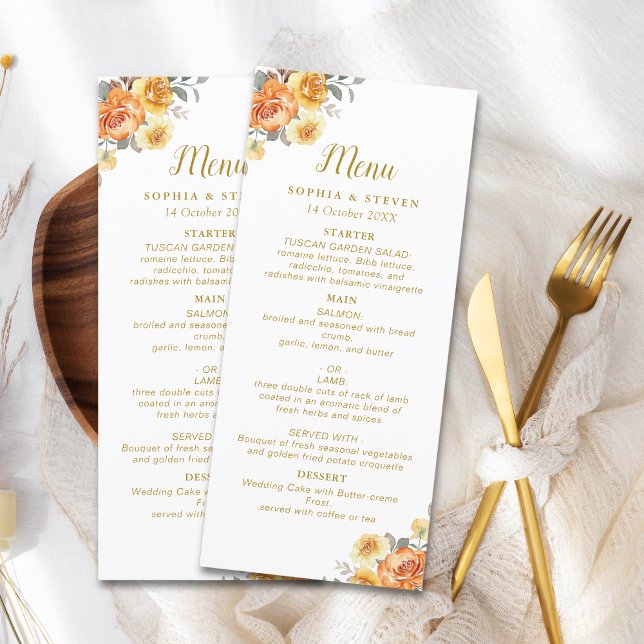 Sophisticated spring wedding with orange blossoms programm (Von Creator hochgeladen)