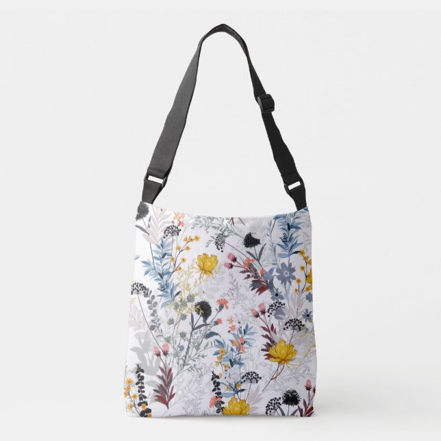 Sophisticated Wildflower Meadow Tote Bag (Devant)