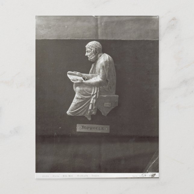 Sophocles  poet reading postkarte (Vorderseite)