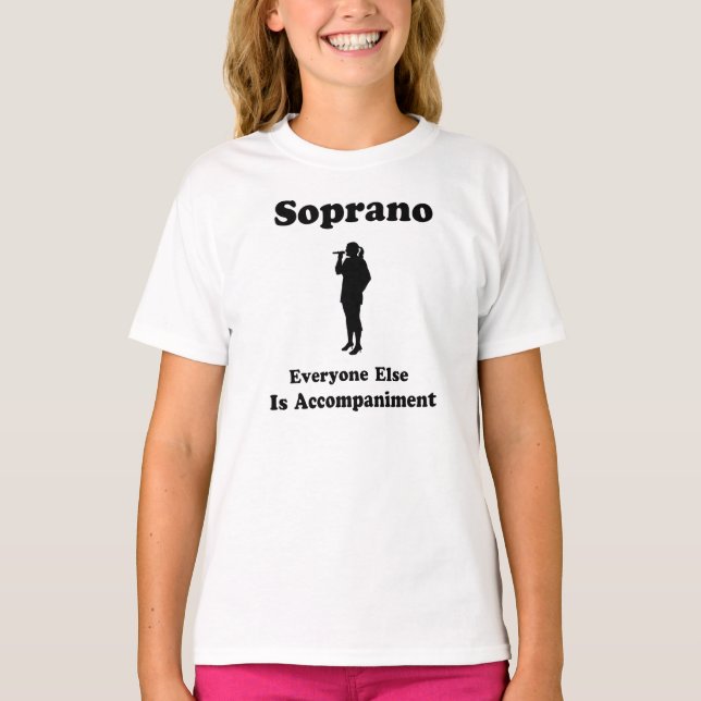 Sopran-Sänger-Geschenk T-Shirt (Vorderseite)