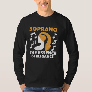 Sopraner Sängerin Vocal Range Vocalist Gesang T-Shirt