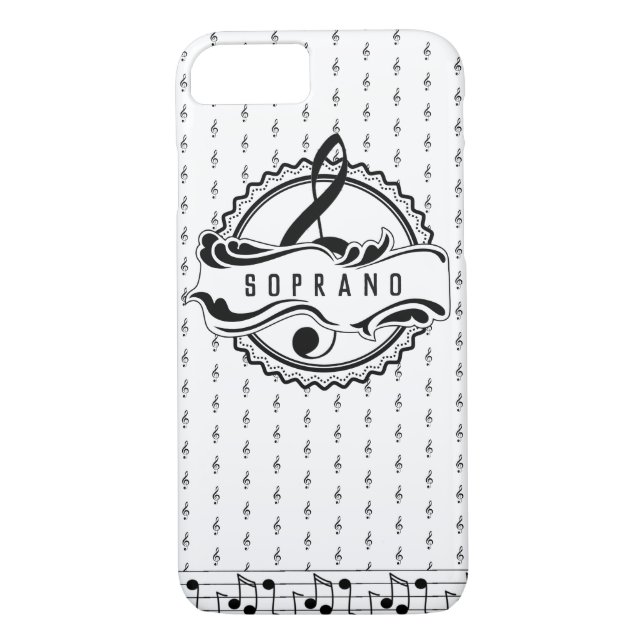 Sopranistin Musikalische Note Handy Fall Case-Mate iPhone Hülle (Rückseite)