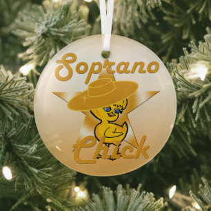 Soprano Chick #10 Ornament Aus Glas