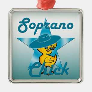 Soprano Chick #7 Silbernes Ornament