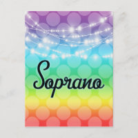 Soprano Rainbow LGBT Gay Lights Singer