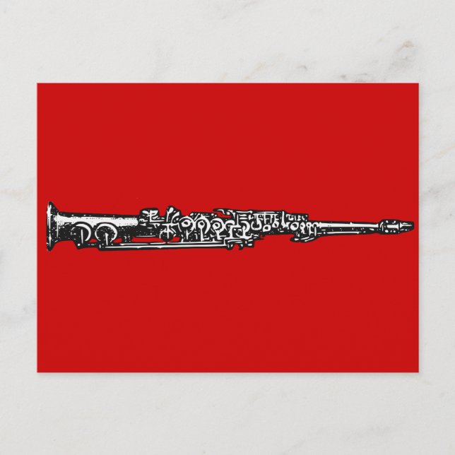 Soprano Sax Postkarte (Vorderseite)