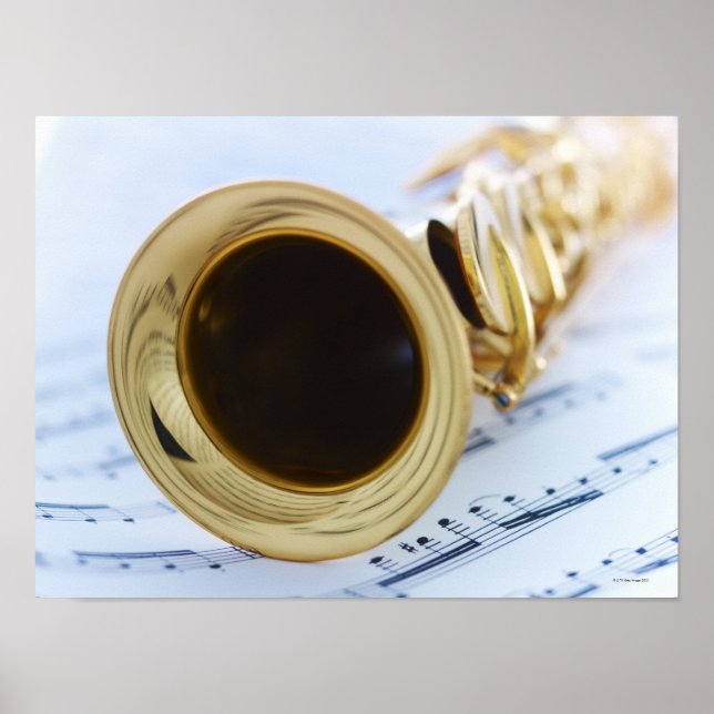 Soprano Saxophon Poster (Vorne)