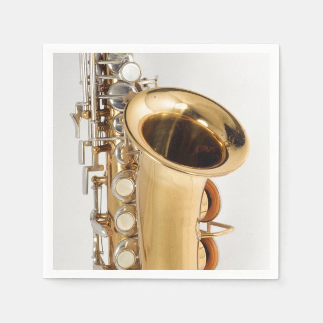 Soprano Saxophone Napkin Serviette (Vorderseite)