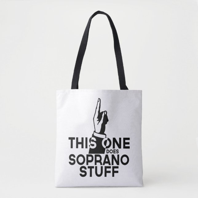 Soprano Stuff - Funny Soprano Musik Tasche (Vorderseite)