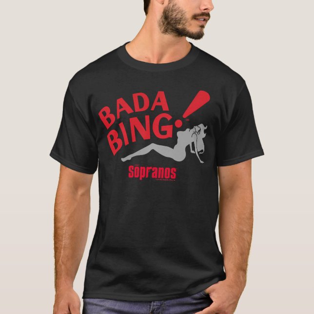 Sopranos Bada Bing Adult T-Shirt (Vorderseite)