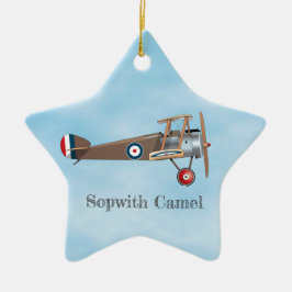 Sopwith Camel Keramik Ornament
