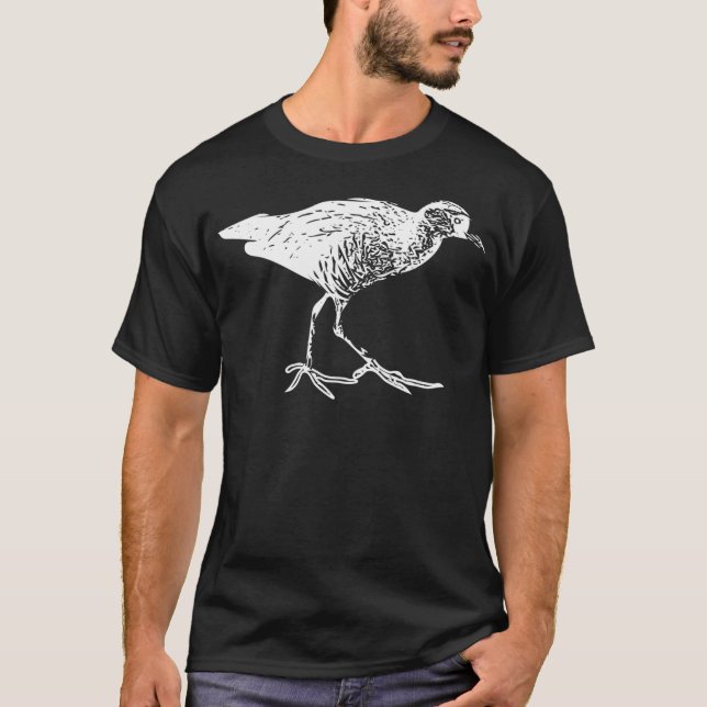 Sora Carolina Rail White T-Shirt (Vorderseite)
