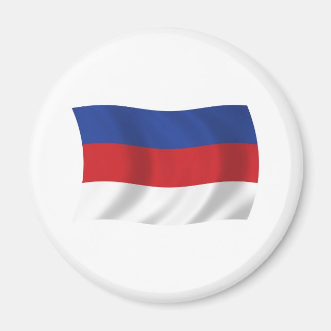 Sorben Flagge Magnet (Vorne)
