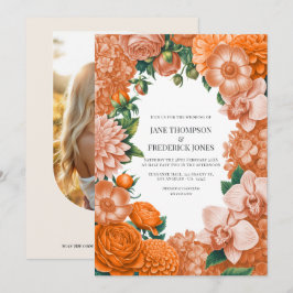 Sorbet Peach, Canteloupe Blush & Apricot Glow Einladung