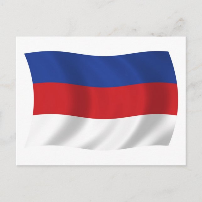 Sorbs Flag Postcard Postkarte (Vorderseite)