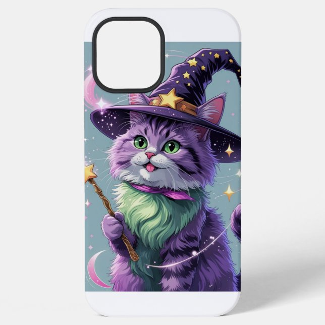 Sorcercat Themed iPhone 12 Pro Max Hülle (Rückseite)