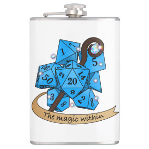 Sorcerer Dice Design Flachmann
