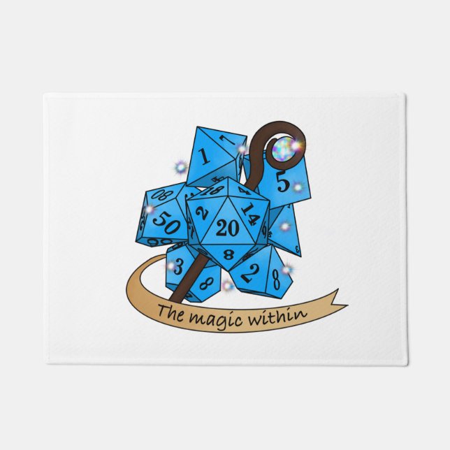 Sorcerer Dice Design Fußmatte (Vorderseite)