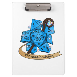 Sorcerer Dice Design Klemmbrett