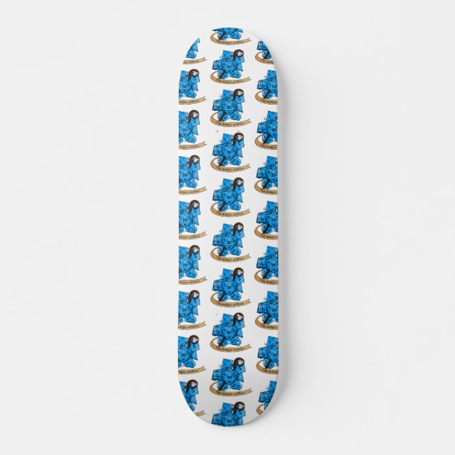 Sorcerer Dice Design Skateboard (Vorne)