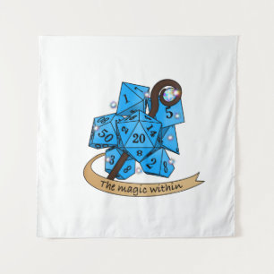 Sorcerer Dice Design Wandteppich
