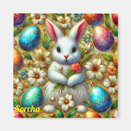 SORCHA ~ Osterhasen und Eier ~ Magnet
