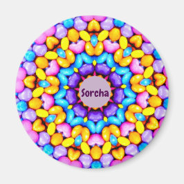 SORCHA ~ Personalisiertes Ostermuster Fraktal ~ Magnet