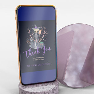 Sorcière carte de remerciements de douche nuptiale