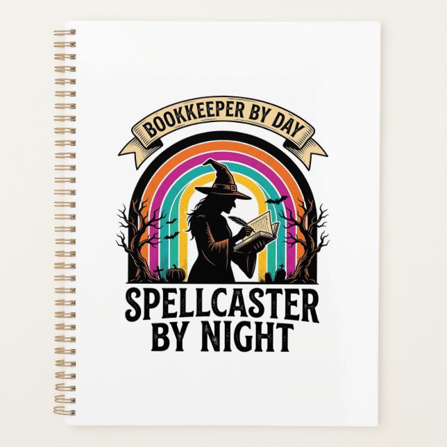Sorcière Comptable Rétro Halloween Comptabilité De (Devant)