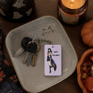 Sorcière de fantasy rétro violet enchanteur