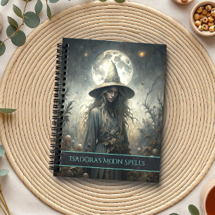 Sorcière de lune foncée - Journal Grimoire personn